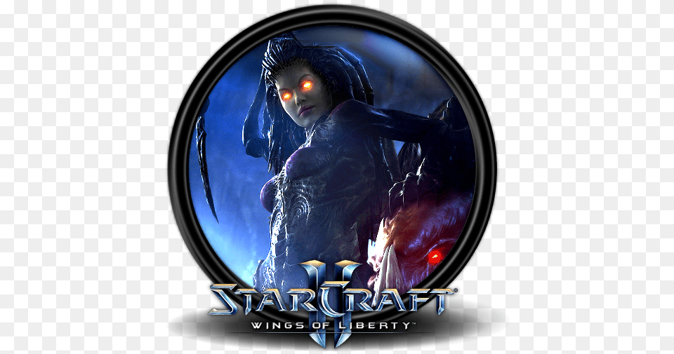 Starcraft 2 19 Icon Mega Games Pack 40 Icons Softiconscom Starcraft 2 Editor Logo, Adult, Female, Person, Woman Png Image