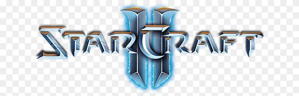 Starcraft 2 Logo Starcraft, Cross, Symbol, Weapon, Emblem Png Image