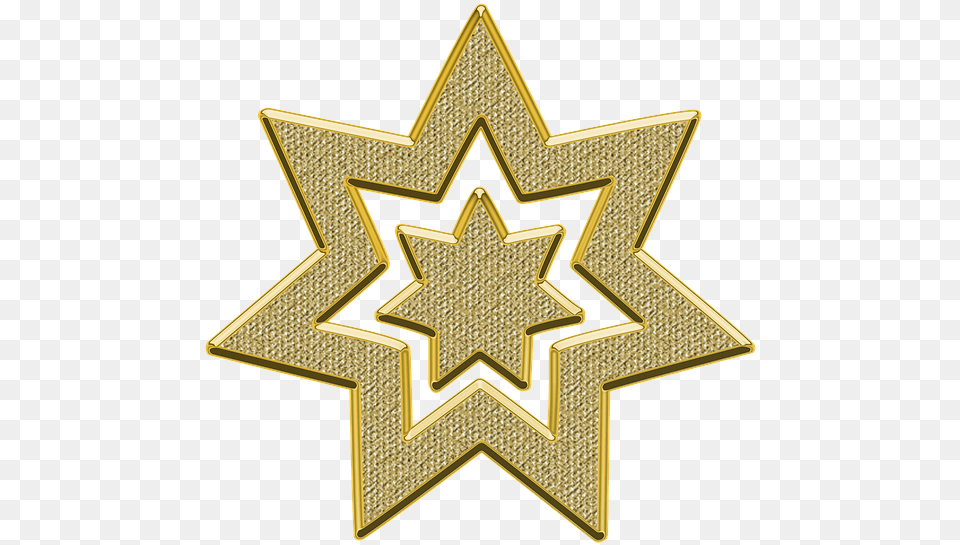 Stardecortransparent Backgroundpatternwinter Free Do Fogo Azul, Star Symbol, Symbol, Cross, Gold Png Image