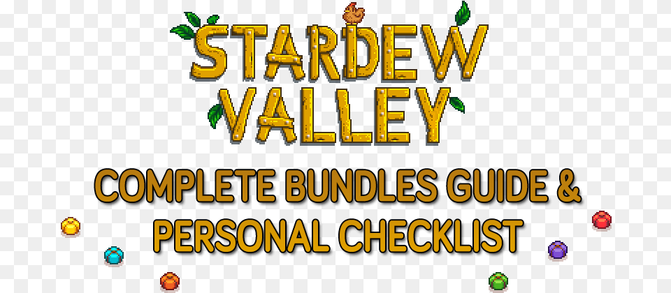 Stardew Valley Bundles Complete Guide Amp Checklist Stardew Valley Seasons Checklist, Scoreboard Png Image