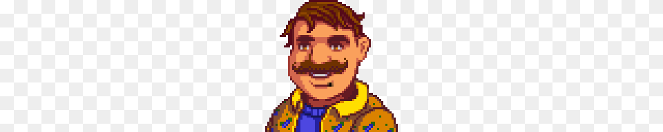 Stardew Valley Gus, Face, Head, Person, Photography Free Transparent Png