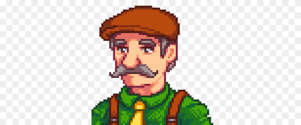 Stardew Valley Lewis Transparent, Photography, Face, Head, Person Png