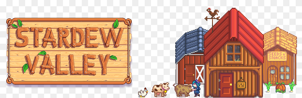 Stardew Valley Sign And Farm, Architecture, Building, Countryside, Hut Free Png