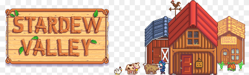 Stardew Valley Sign And Farm Stardew Valley Barn Mod, Neighborhood, Outdoors, Nature, Architecture Free Png Download
