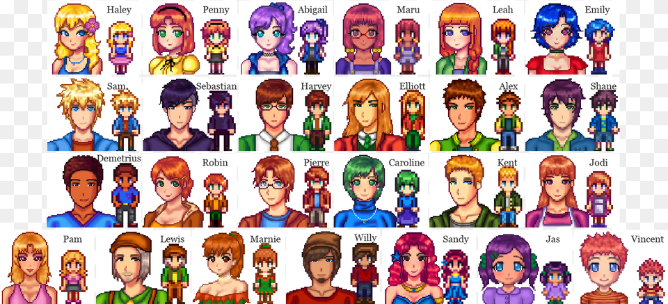 Stardew Valley Sprite Stardew Valley Characters Mod, Publication, Comics, Book, Baby Png Image
