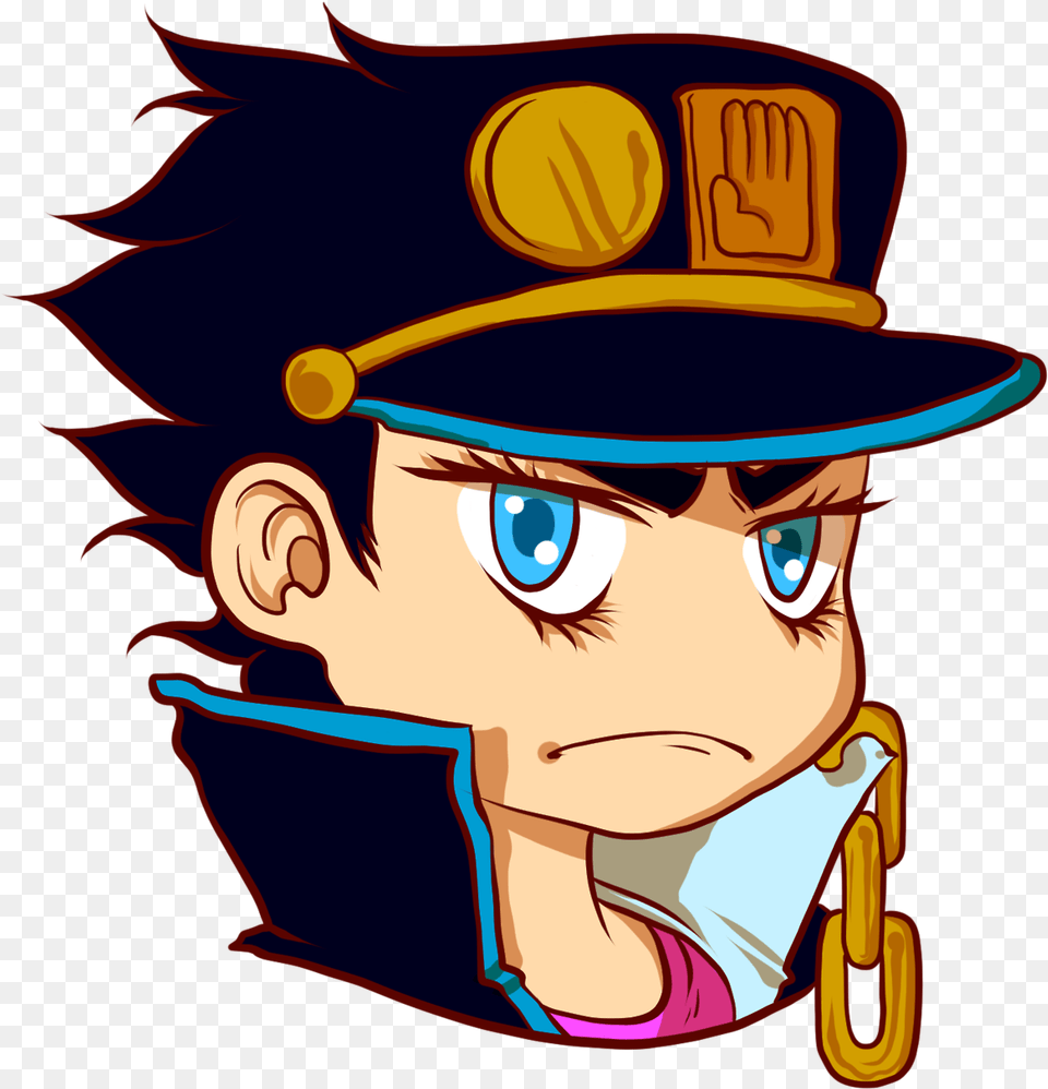 Stardust Crusaders Stickers Sans Joseph Because Chibi Cartoon, Baby, Person, Face, Head Free Transparent Png