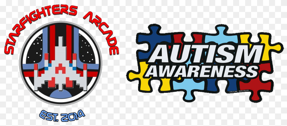 Starfighters Arcade Autism Awareness, Logo, Game Png