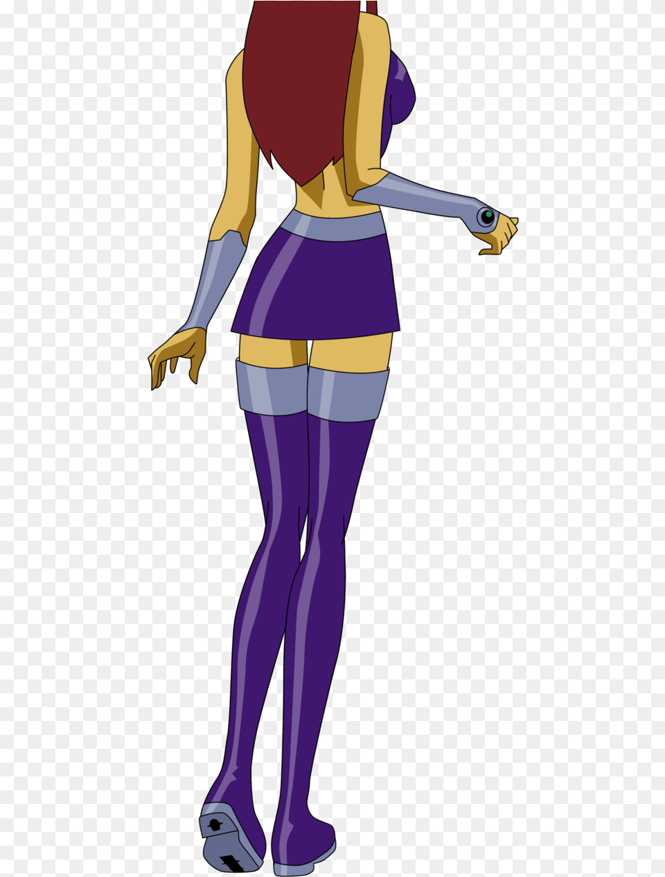 Starfire By Bbobsan D6upbxz Og Teen Titans Starfire, Purple, Adult, Female, Person Free Png