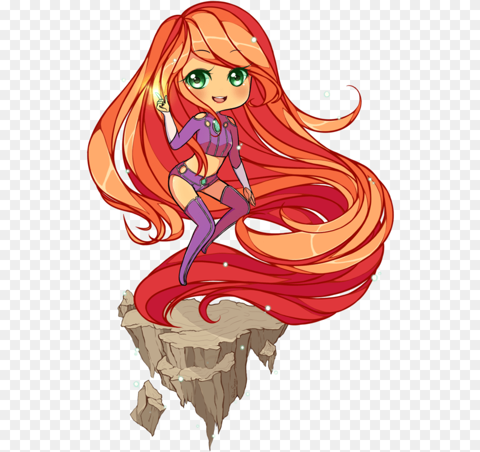 Starfire Red Fictional Character Cartoon Mythical Creature Anime Starfire, Book, Comics, Publication, Adult Png