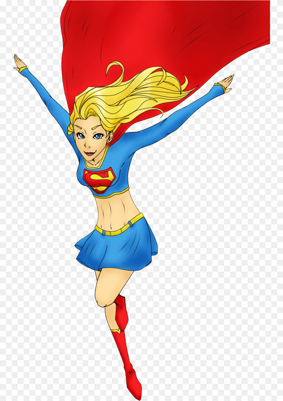 Starfire Superman Beast Boy Supergirl Superhero Superhero, Person, Leisure Activities, Dancing, Adult Free Png