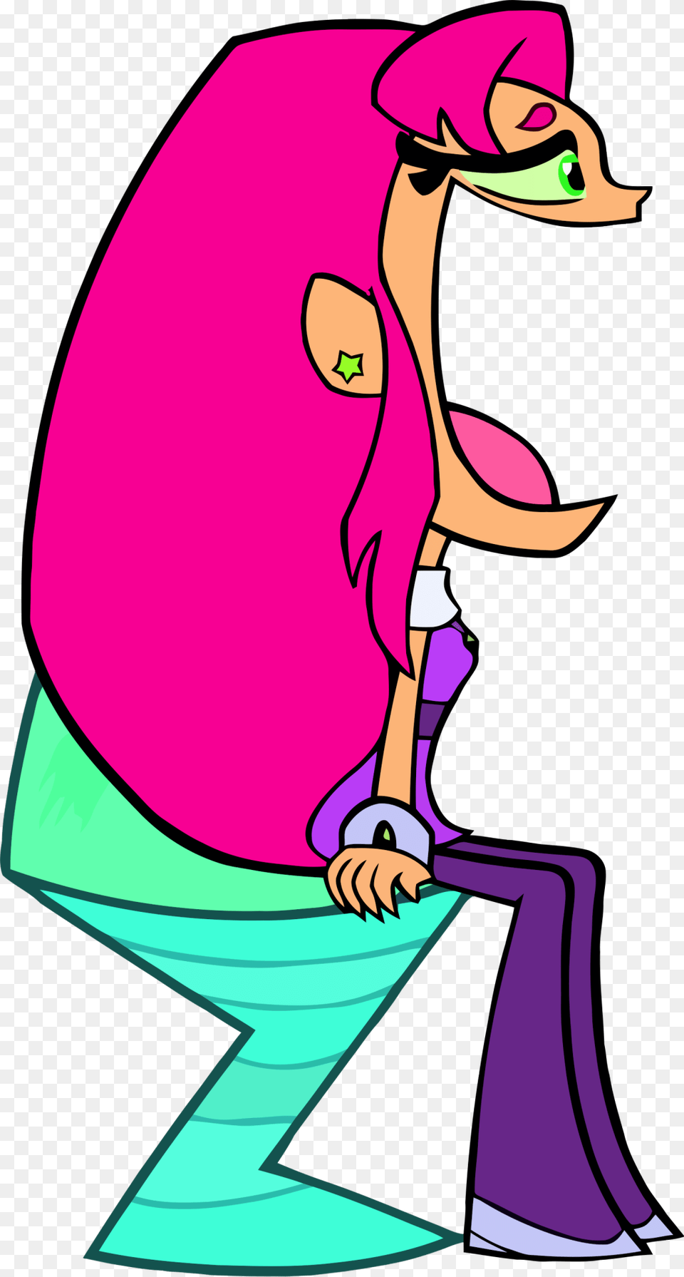 Starfirevector Starfire Teen Titans Go Cool, Purple, Cleaning, Person, Cartoon Png