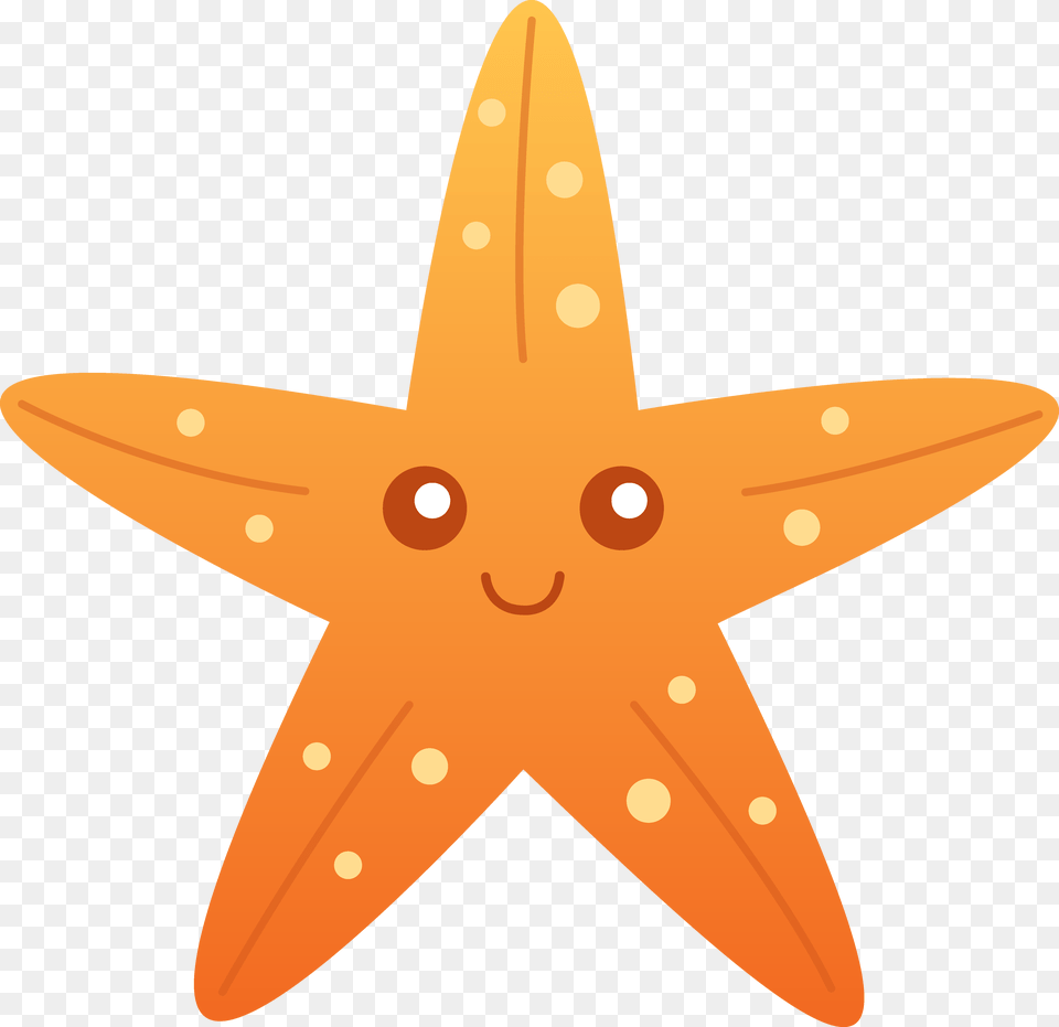 Starfish Cartoon Clip Art Orange Starfish Clip Art Pre School, Vehicle, Transportation, Rowboat, Kayak Png Image