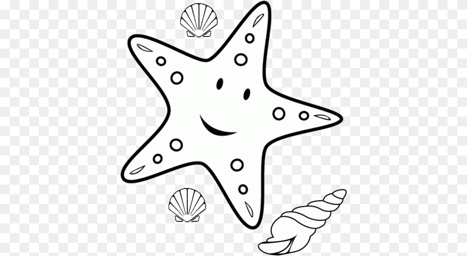 Starfish Clipart Black And White Nice Clip Art Music Puerto Rico Flag Sideways, Symbol, Animal, Sea Life, Star Symbol Png Image