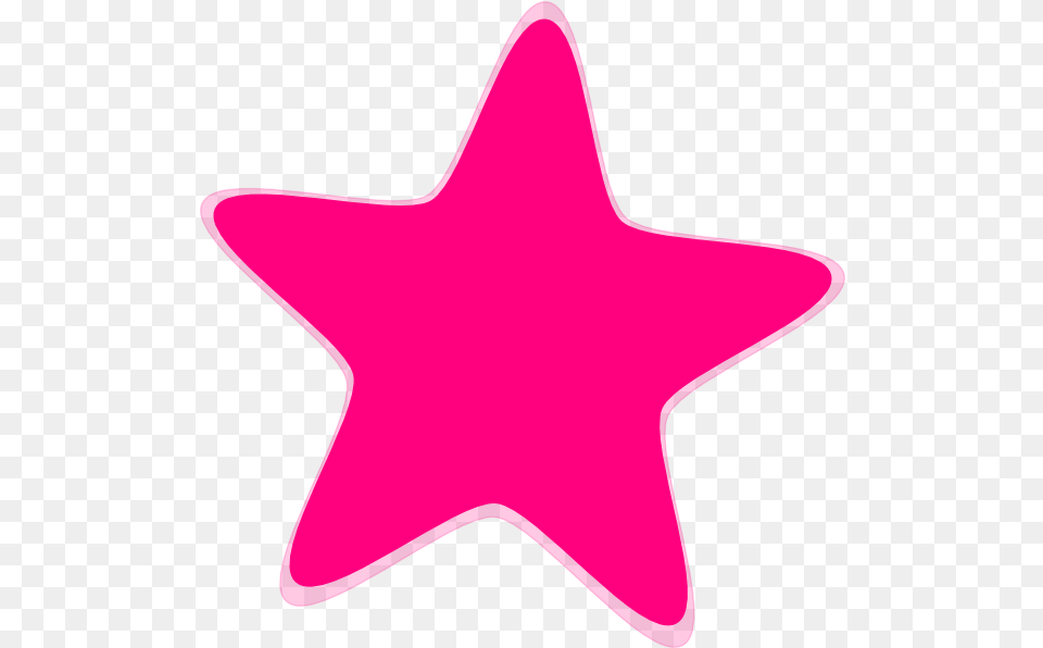 Starfish Clipart Hot Pink Hot Pink Star Clipart, Star Symbol, Symbol, Animal, Fish Free Png Download