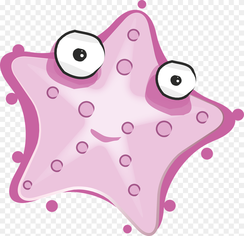 Starfish Sea Fun Little Starfish Character Rose Warna Animasi Bintang Laut, Cream, Dessert, Food, Icing Free Png