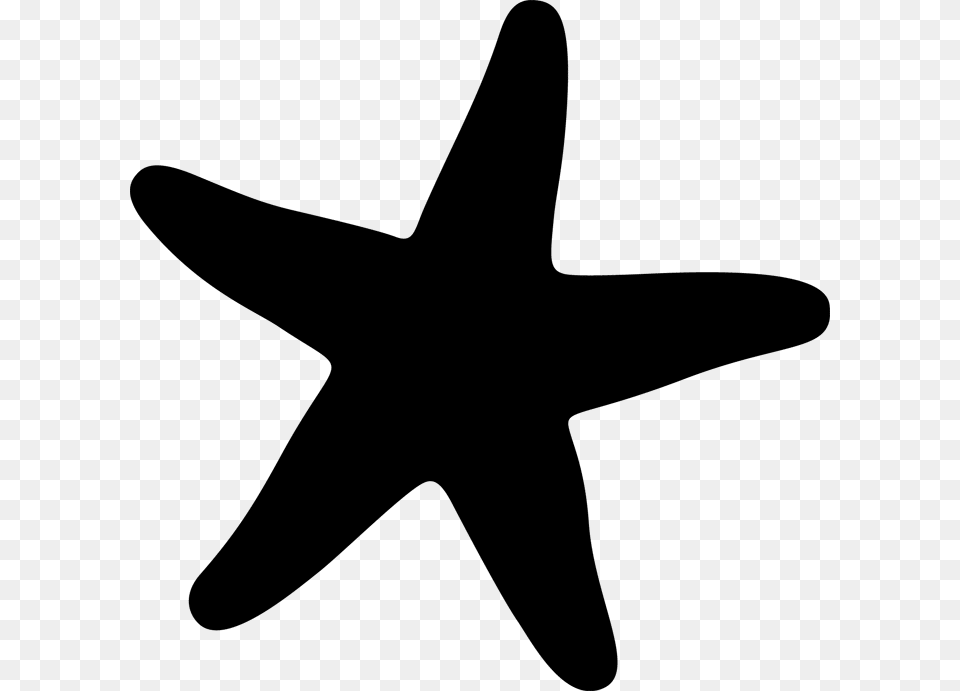 Starfish Silhouette Sea Star Silhouette, Animal, Sea Life, Symbol Png