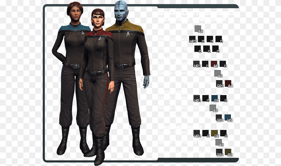 Starfleet Enlisted Uniform, Clothing, Coat, Jacket, Sleeve Free Png Download