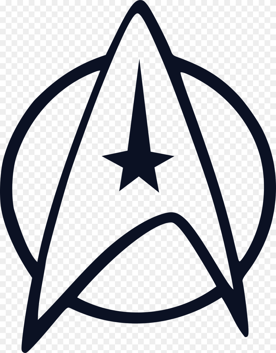 Starfleet Logo Transparent Vector, Star Symbol, Symbol, Cross Free Png Download