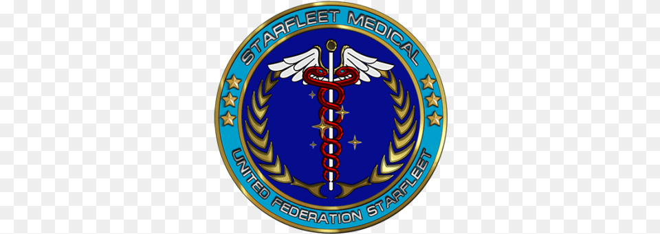 Starfleet Medical Star Trek Lcars Phone, Emblem, Logo, Symbol, Badge Png Image