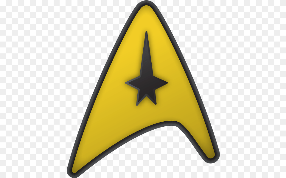 Starfleetcrew 2250s Command Star Trek Badge Logo Clipart Sign, Symbol, Star Symbol Png Image