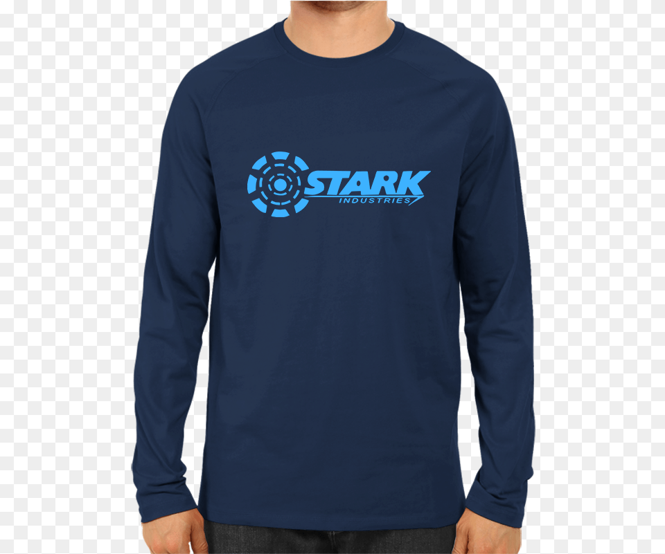 Stark Industries Full Sleeve Navy Blue Indian Navy T Shirts, Clothing, Long Sleeve, T-shirt, Shirt Free Png