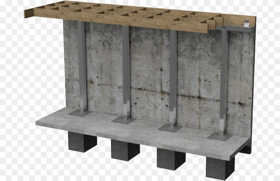 Stark Parallel Joists Shelf, Bus Stop, Outdoors, Furniture, Table Free Transparent Png