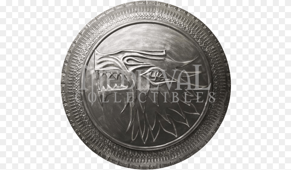 Stark Sigil Shield For The Wall Game Of Thrones Stark Shield, Armor, Silver Png Image