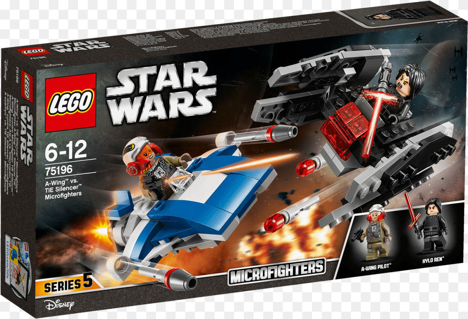 Starkiller Lego Awing Vs Tie Silencer Lego Star Lego Star Wars Microfighters Series, Adult, Vehicle, Transportation, Sports Car Free Png Download