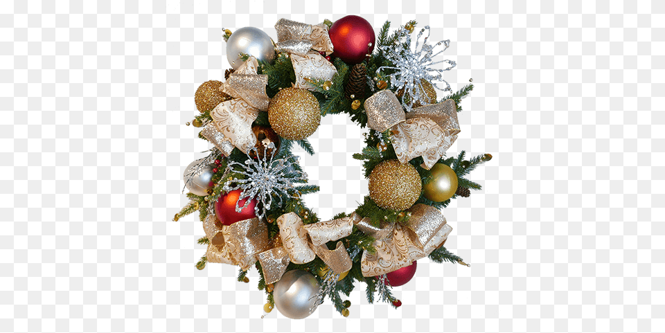 Starlight Collection Christmas Wreath 24 Inches Wreath, Plant, Christmas Decorations, Festival Png Image