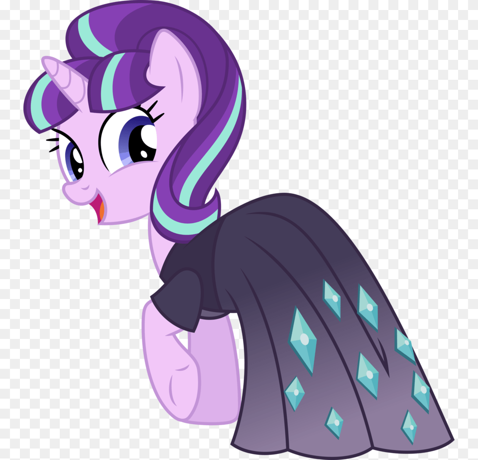 Starlight Glimmer In A Dress Vector By Chrzanek97 Da78b8e My Little Pony Starlight Glimmer Dress, Purple, Book, Comics, Publication Png Image