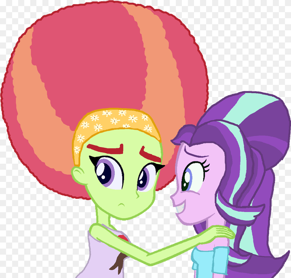 Starlight Glimmer With Afro Tree Hugger Cartoon, Book, Comics, Publication, Face Png
