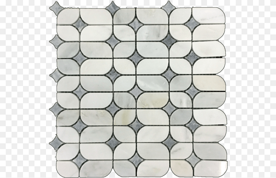 Starlight Pearl White With Pacific Gray Polished Tile, Pattern Free Png Download