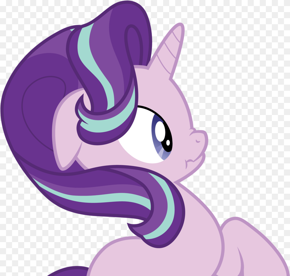 Starlight Starlightglimmer Mlp Purple Blue Unicorn Mlp Starlight Surprised, Cartoon, Baby, Person Free Transparent Png