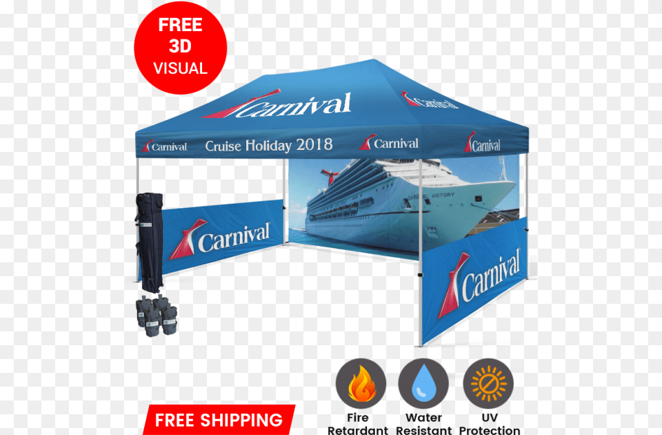 Starline Tents Produces Custom Printed For Outdoor Events Custom Canopy Tent, Boat, Transportation, Vehicle Free Png