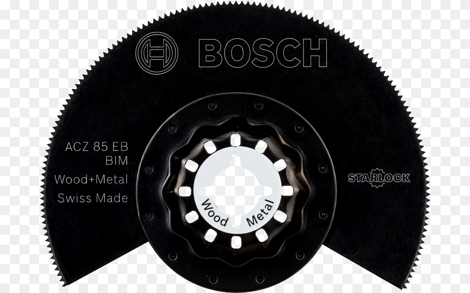 Starlock Bim Segment Saw Blade Wood And Metal Acz 85 Eb Bosch, Machine, Spoke, Wheel, Coil Png Image