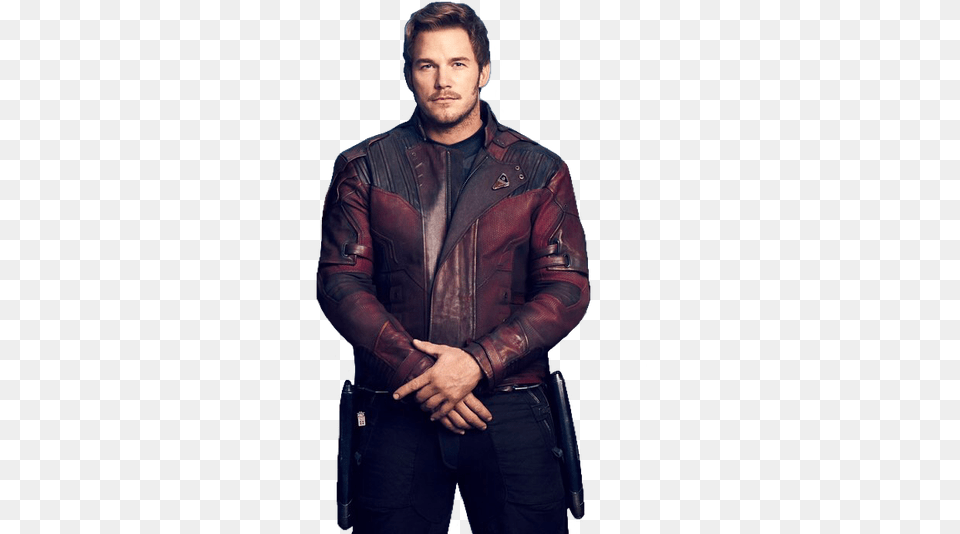 Starlord Infinity War Jacket Star Lord Chris Pratt, Clothing, Coat, Adult, Male Png Image