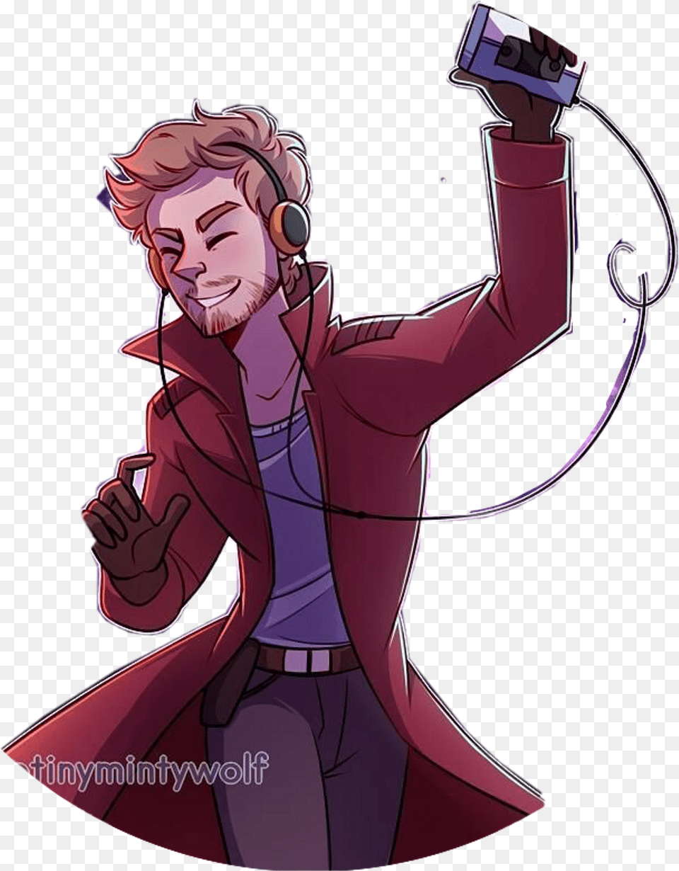 Starlord Sticker Cartoon, Photography, Clothing, Coat, Adult Png Image