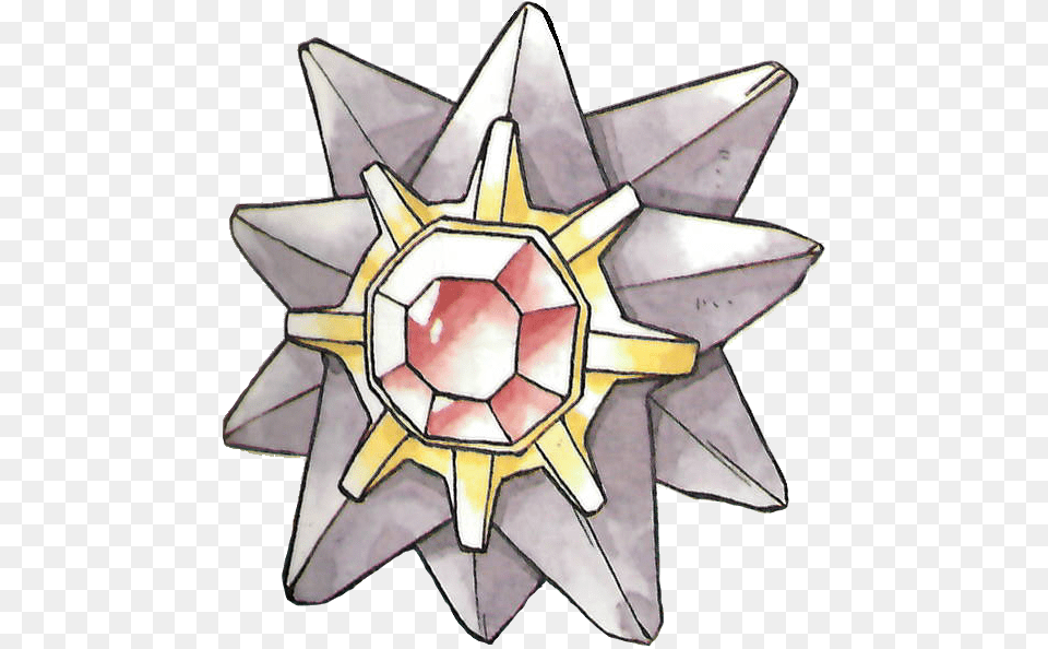 Starmie A Gen 1 Favorite Starmie Art, Symbol, Star Symbol, Aircraft, Airplane Free Transparent Png