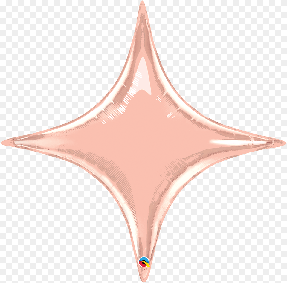 Starpoint Rose Gold Plain Foil Each Unpkgd Estrella De 4 Picos, Symbol, Animal, Sea Life Free Png Download