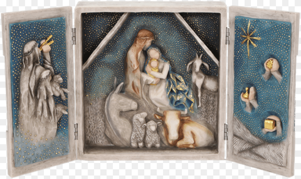Starry Night Nativity Willow Tree, Art, Painting, Adult, Bride Free Png