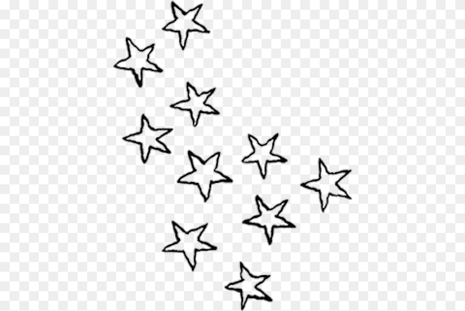 Stars 11 Stars Clipart Black And White, Star Symbol, Symbol, Nature, Outdoors Free Png