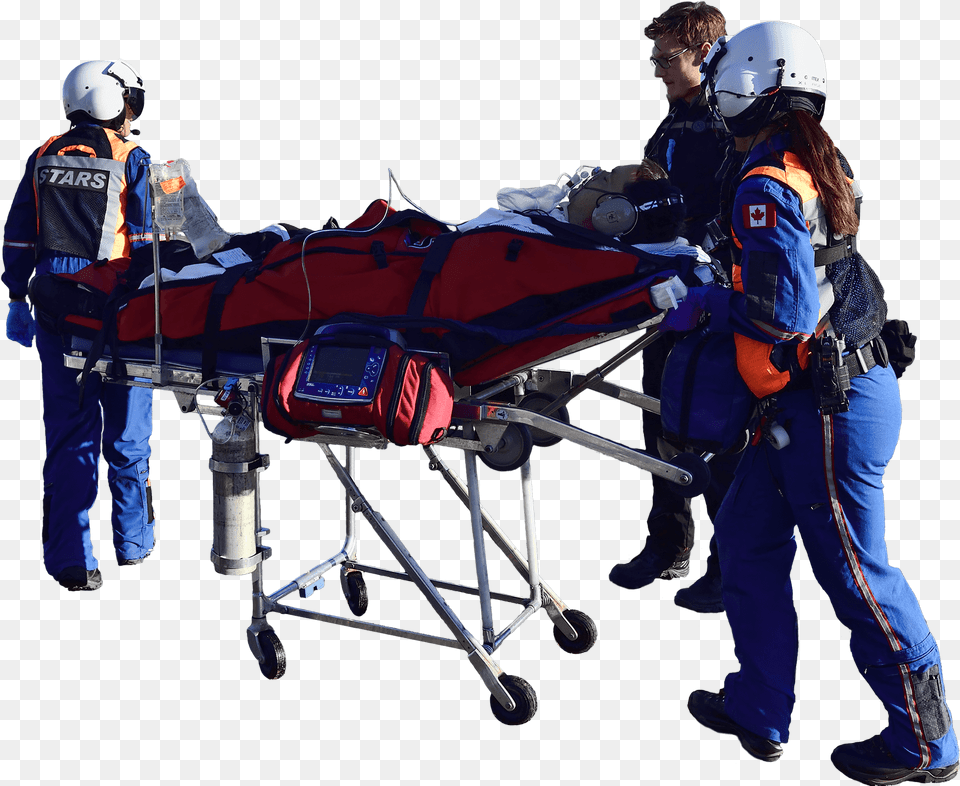 Stars Air Ambulance Patient On Stretcher, Helmet, Clothing, Glove, Adult Png
