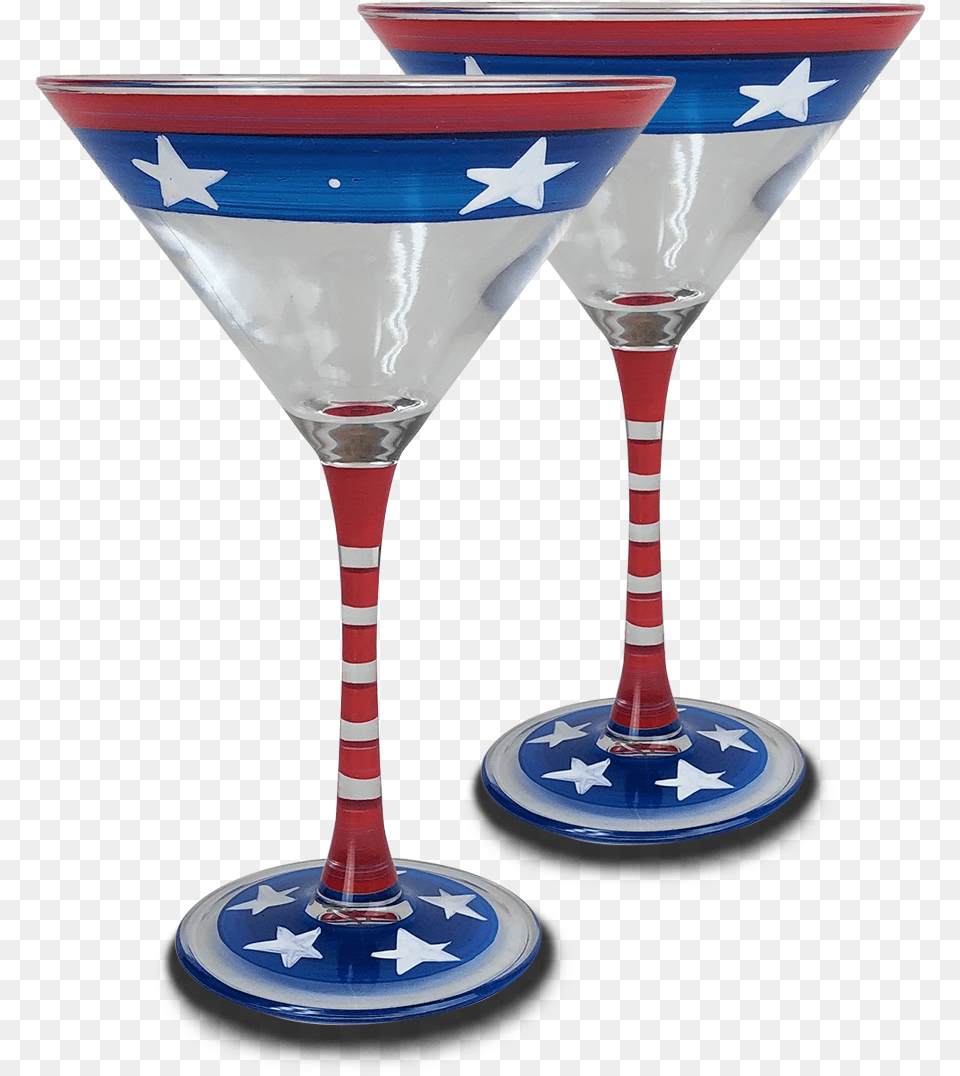 Stars Amp Stripes Martini Glass S2 Martini Glass, Alcohol, Beverage, Cocktail Free Png Download