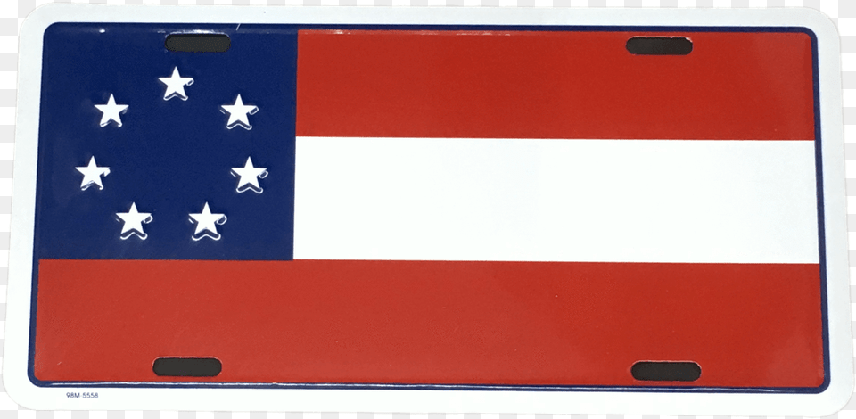 Stars And Bars Confederate Flag License Platelicense Flag Of The United States, Car, Transportation, Vehicle, American Flag Png