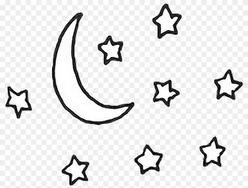 Stars And Moons Transparent, Outdoors, Night, Nature, Star Symbol Png Image
