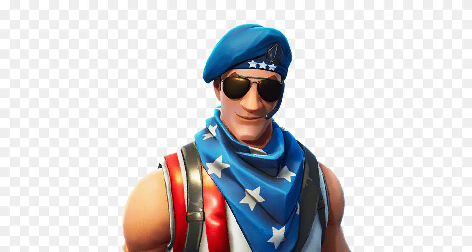 Stars And Stripes Jonesy Star Spangled Trooper Fortnite, Accessories, Sunglasses, Baby, Person Free Transparent Png
