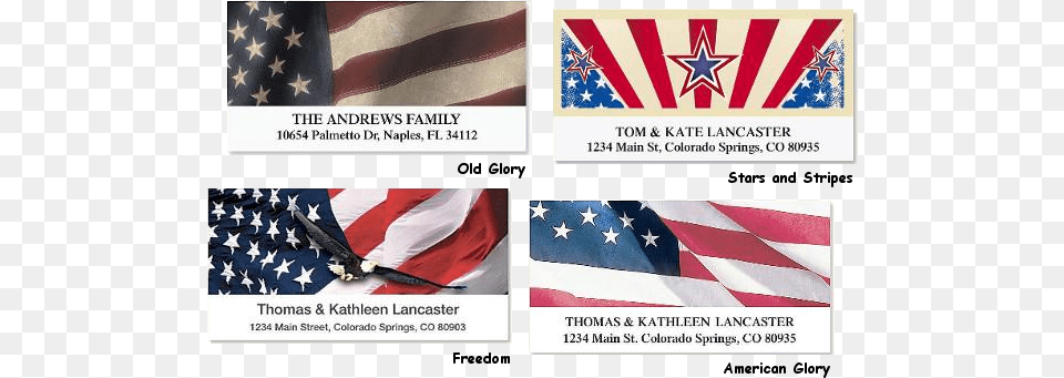 Stars And Stripes Patriotic Address Labels On Sheets God Bless America Note Cards Pk Of, Advertisement, Poster, Art, Collage Png Image