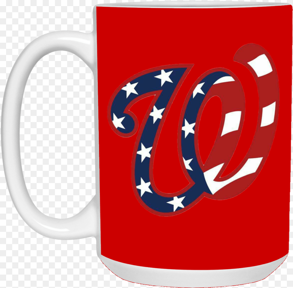 Stars And Stripes W Logo 15 Oz Mug, Cup, Beverage, Coffee, Coffee Cup Png