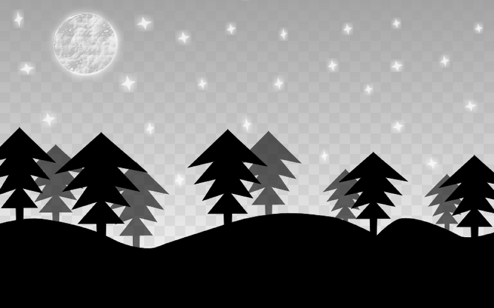 Stars And Trees Clip Art, Nature, Night, Outdoors, Astronomy Free Png