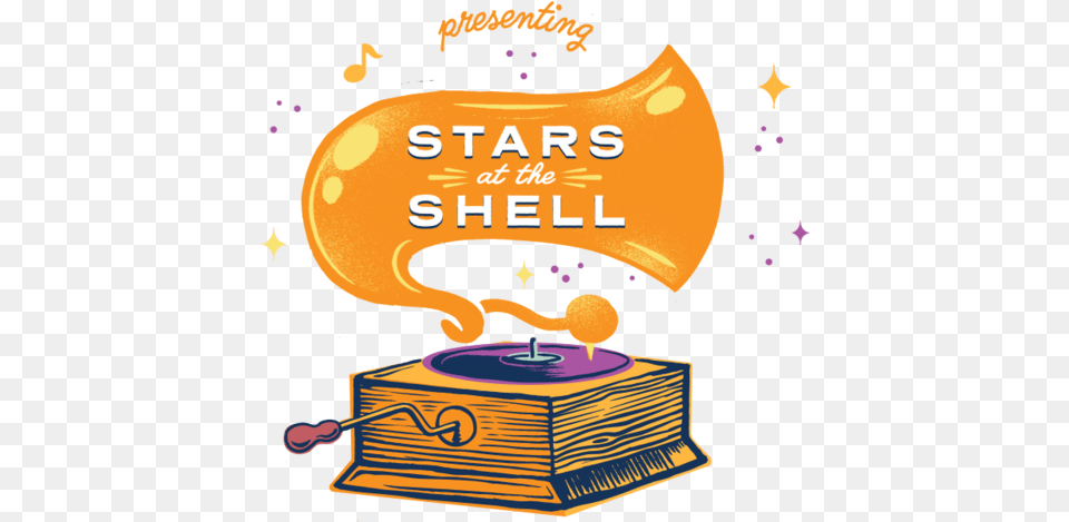 Stars At The Shell Music, Advertisement, Birthday Cake, Cake, Cream Png Image